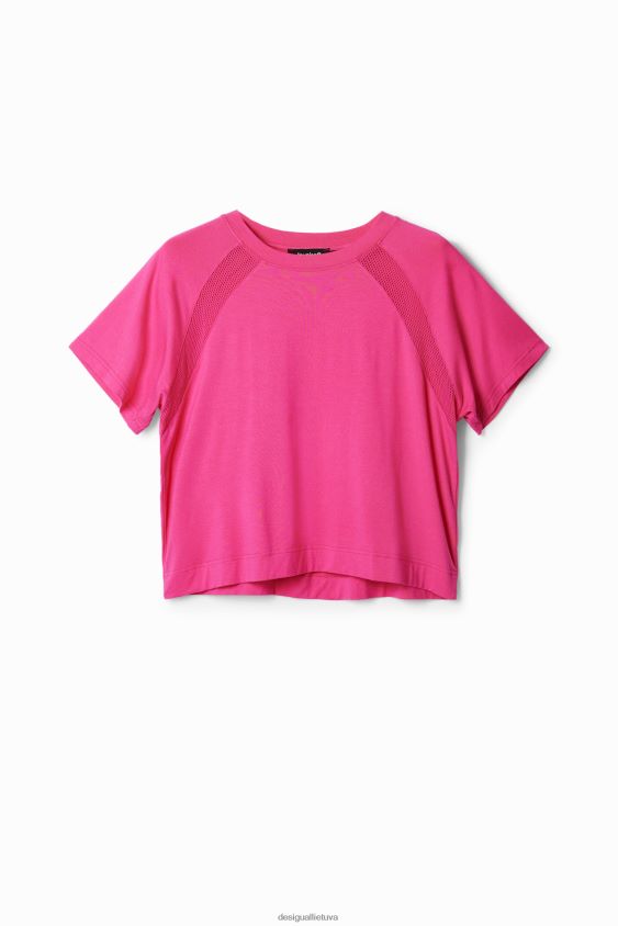 Desigual moterys trumpi sportiniai marškinėliai apranga S606BV664