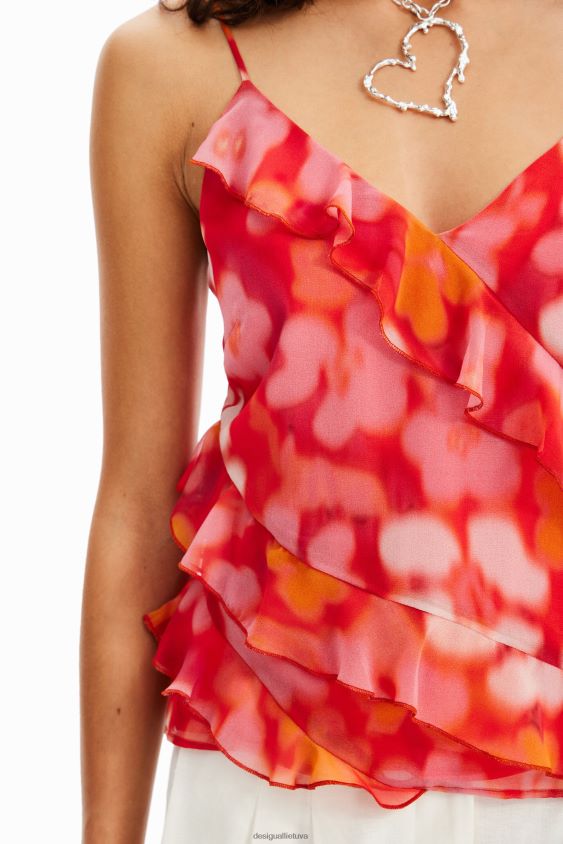 Desigual moterys gėlėta palaidinė su petnešėlėmis apranga S606BV480