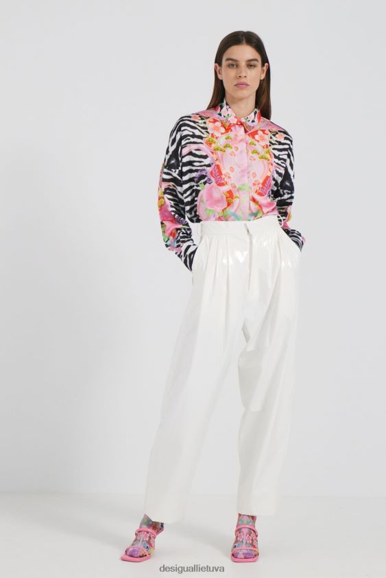 Desigual moterys gėlių zebro marškinėliai apranga S606BV470