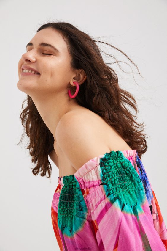Desigual moterys m. christian Lacroix gėlėta palaidinė apranga S606BV810
