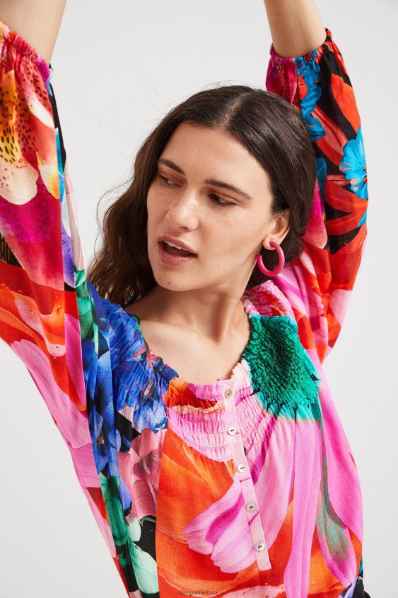 Desigual moterys m. christian Lacroix gėlėta palaidinė apranga S606BV810