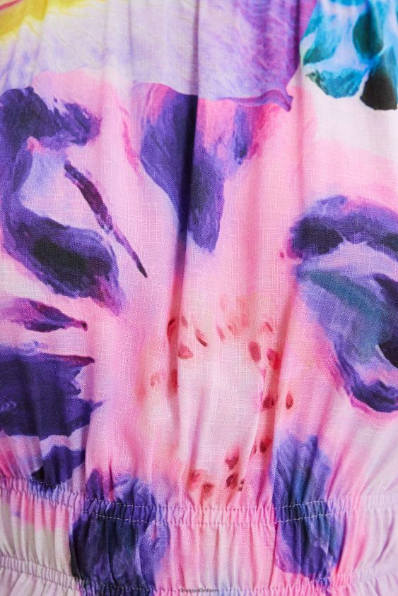 Desigual moterys m. christian Lacroix trumpa gėlėta palaidinė apranga S606BV794