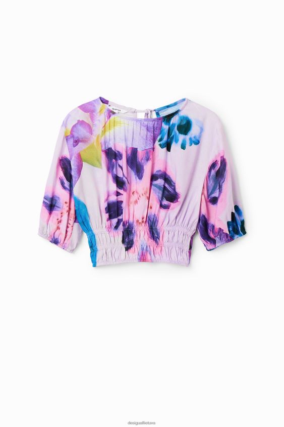 Desigual moterys m. christian Lacroix trumpa gėlėta palaidinė apranga S606BV794