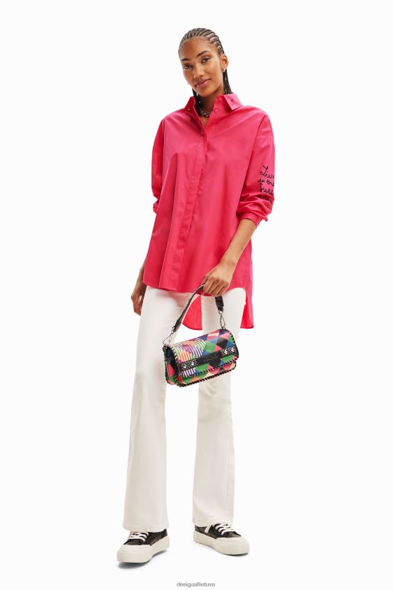 Desigual moterys oversize faces marškinėliai apranga S606BV104