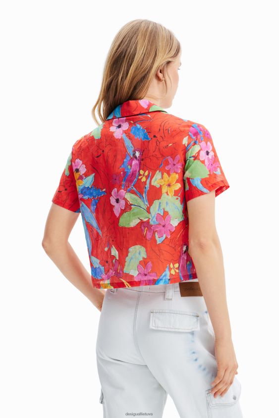 Desigual moterys trumpi kurorto marškinėliai apranga S606BV433
