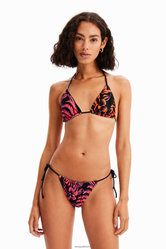 Desigual moterys apverčiamas trikampis bikinio viršus apranga S606BV526