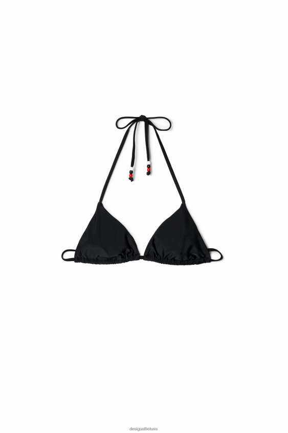Desigual moterys stella džinsinis trikampis bikinio viršus apranga S606BV753