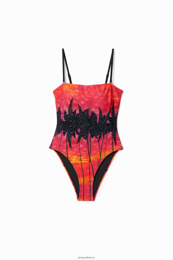 Desigual moterys stella jean bandeau maudymosi kostiumėlis apranga S606BV556
