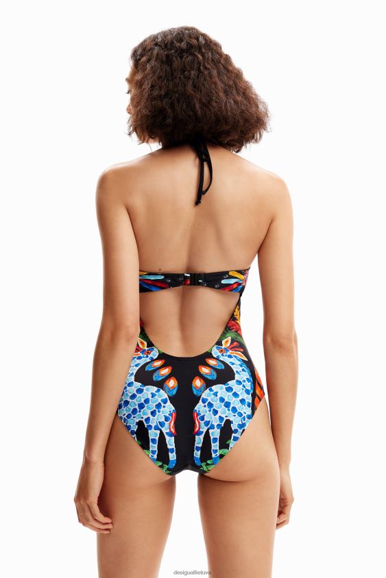 Desigual moterys stella jean bandeau maudymosi kostiumėlis apranga S606BV942