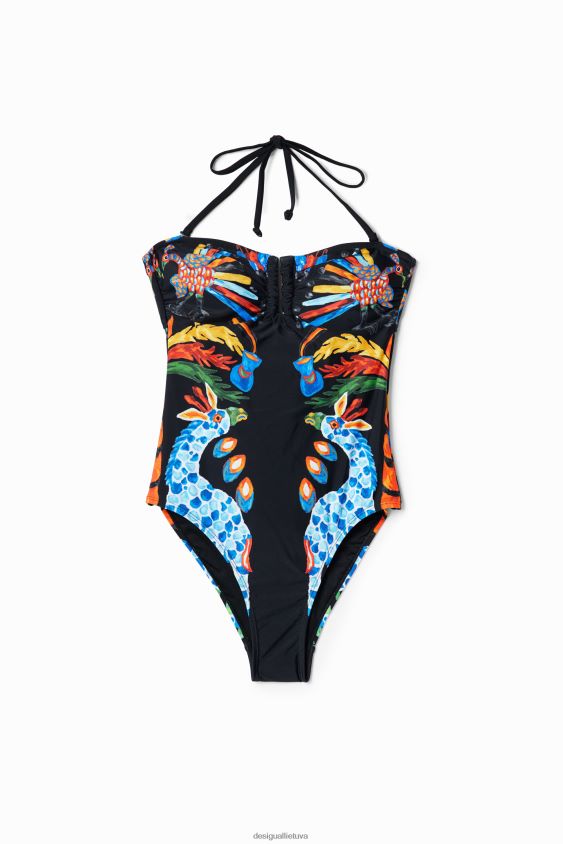 Desigual moterys stella jean bandeau maudymosi kostiumėlis apranga S606BV942