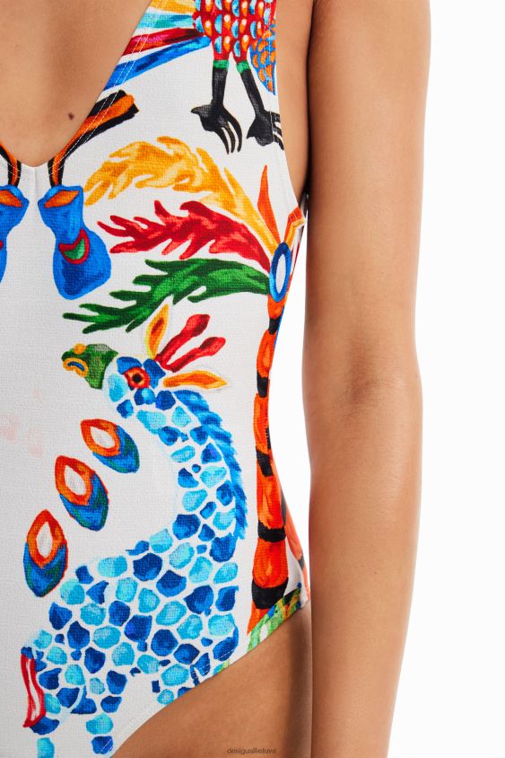 Desigual moterys stella jean tie maudymosi kostiumėlis apranga S606BV319