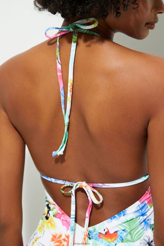 Desigual moterys tropinių dirželių maudymosi kostiumėlis apranga S606BV1132