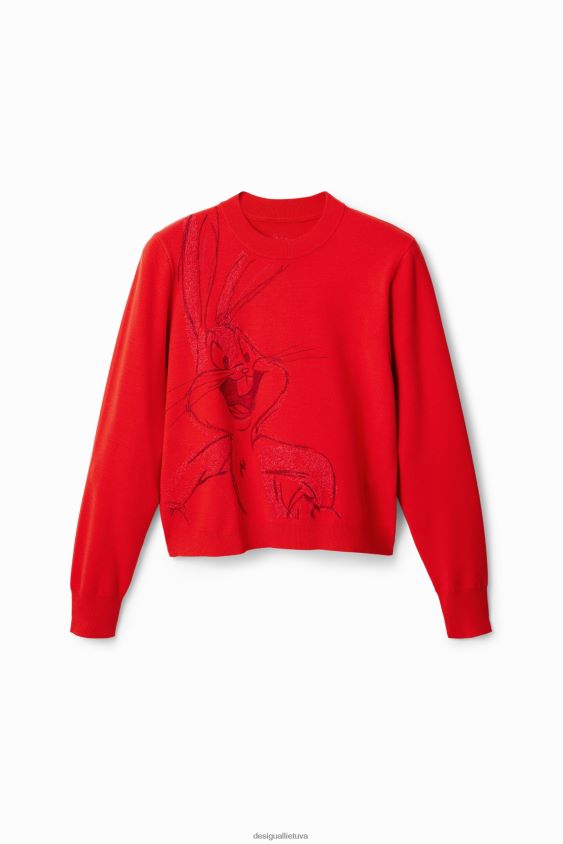 Desigual moterys bugs zuikučiu išsiuvinėtas megztinis apranga S606BV801