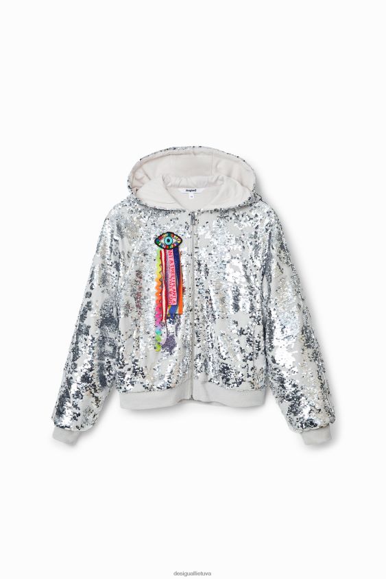 Desigual moterys johnson Hartig džemperis su blizgučiais apranga S606BV1098
