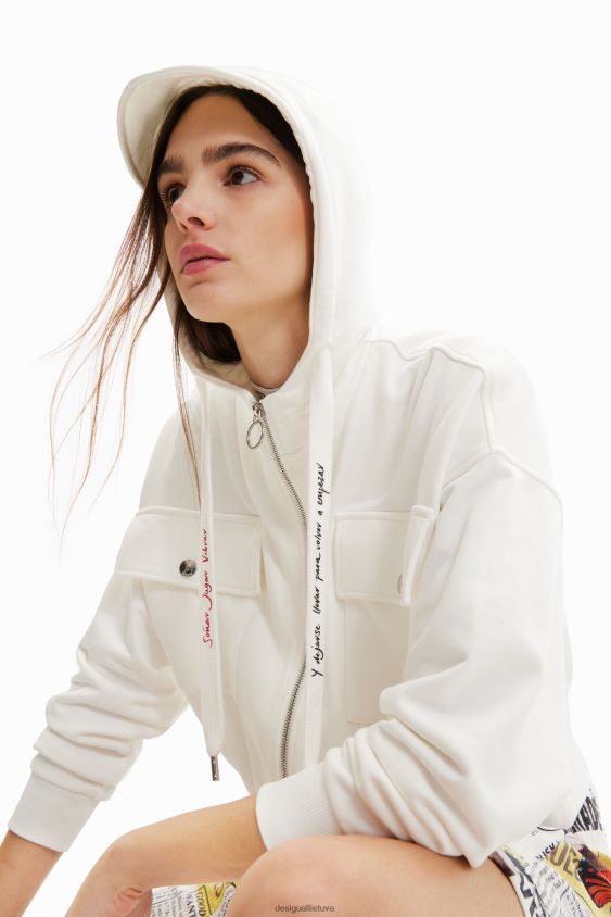 Desigual moterys oversize kišeninis megztinis apranga S606BV337