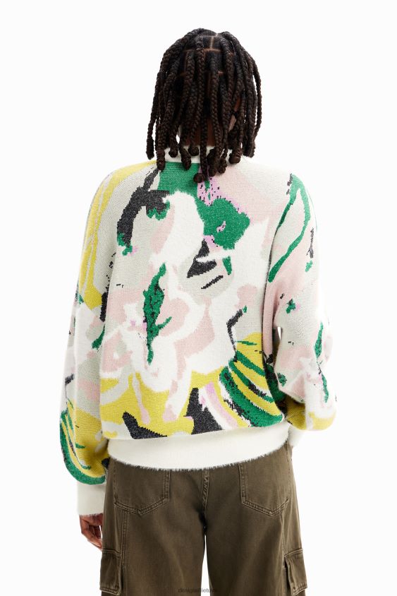 Desigual moterys oversize meniškas megztinis apranga S606BV210