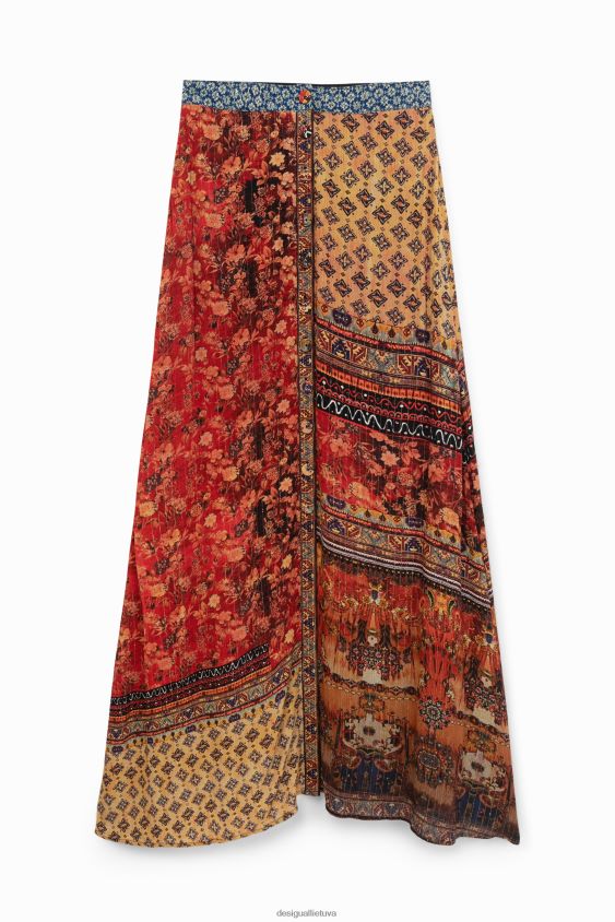 Desigual moterys ilgas gėlėtas sijonas apranga S606BV1133