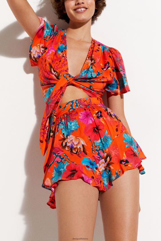 Desigual moterys koralų skraistės apranga S606BV1059