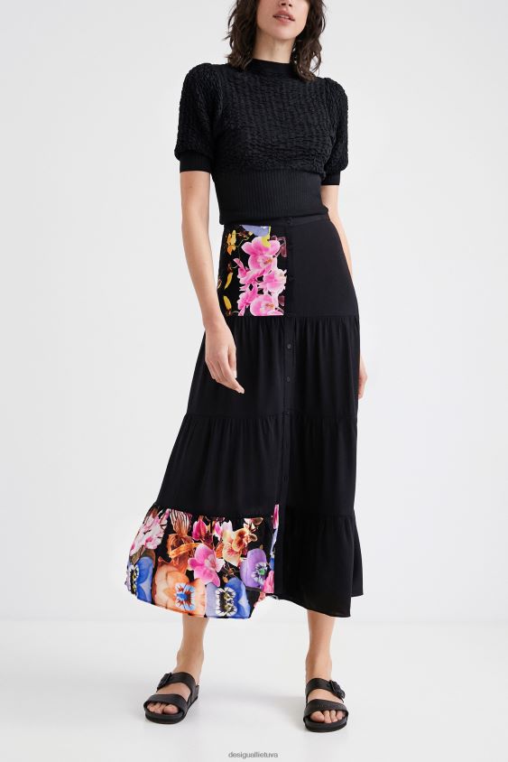 Desigual moterys m. christian Lacroix ilgas sijonas apranga S606BV1111