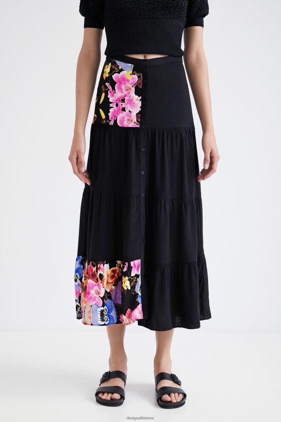 Desigual moterys m. christian Lacroix ilgas sijonas apranga S606BV1111