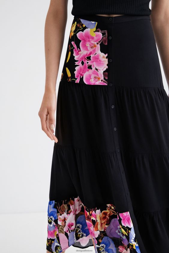 Desigual moterys m. christian Lacroix ilgas sijonas apranga S606BV1111