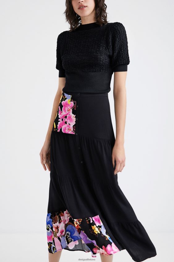 Desigual moterys m. christian Lacroix ilgas sijonas apranga S606BV1111