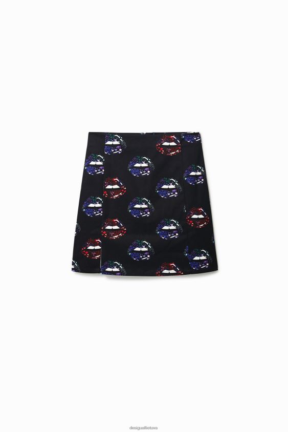 Desigual moterys plonų lūpų mini sijonas apranga S606BV1087