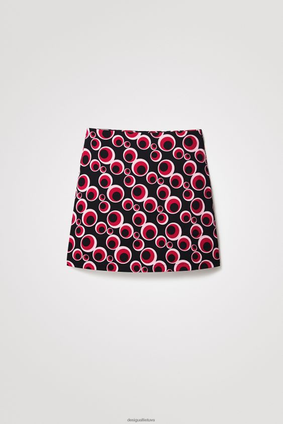 Desigual moterys plonas apskritimas mini sijonas apranga S606BV587