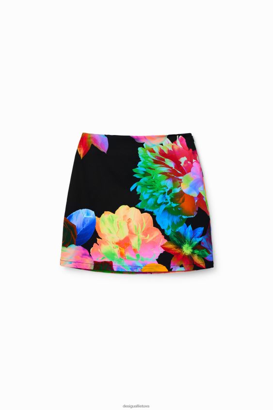 Desigual moterys plonas gėlėtas mini sijonas apranga S606BV1005
