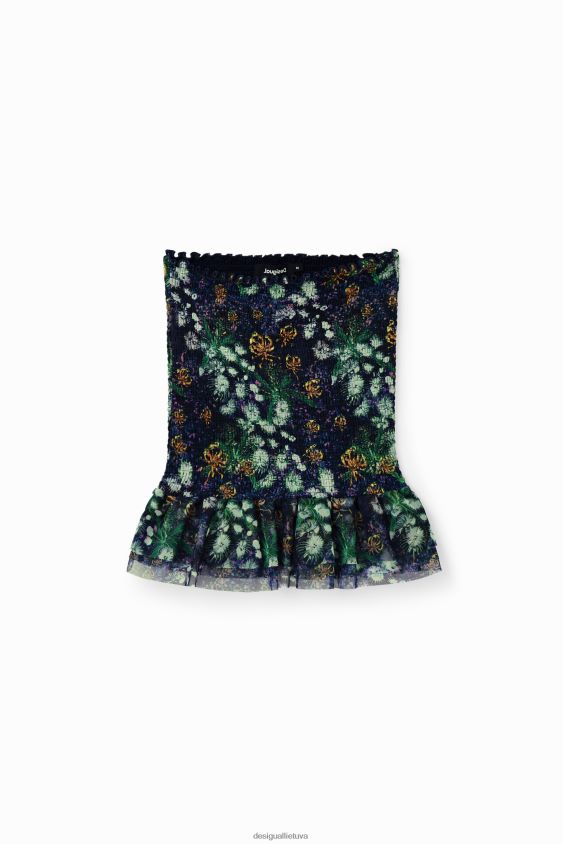 Desigual moterys plonas gėlėtas mini sijonas apranga S606BV672