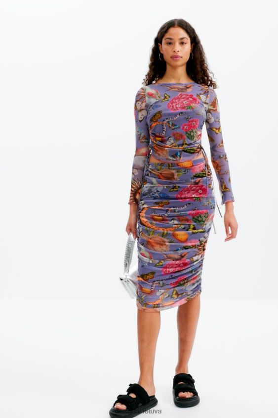 Desigual moterys plonas tiulio midi sijonas apranga S606BV485