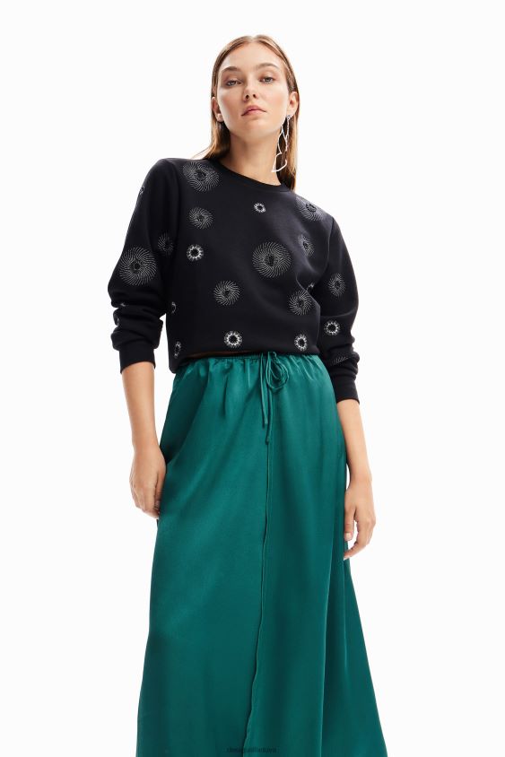 Desigual moterys satininis midi sijonas apranga S606BV268