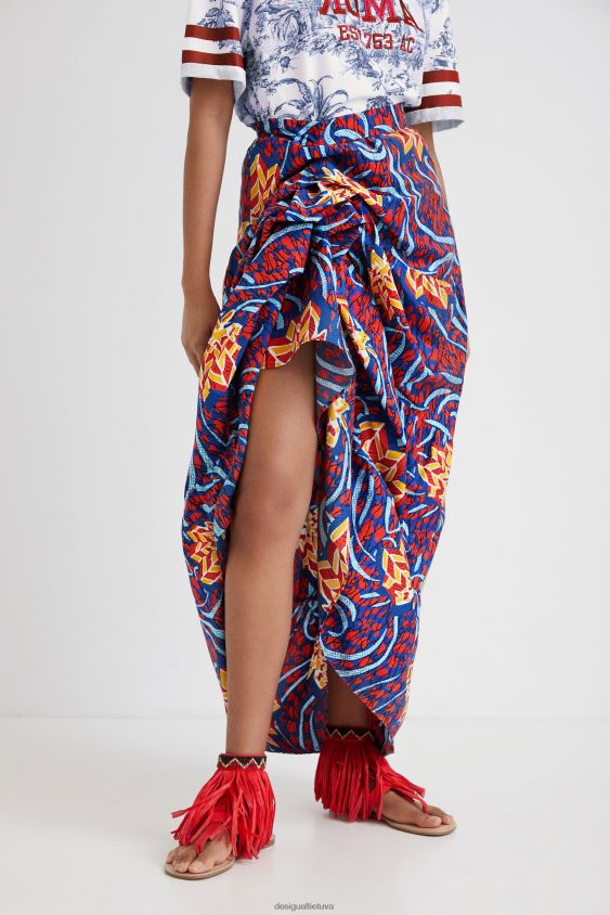 Desigual moterys stella jean daugiapozicinis ilgas sijonas apranga S606BV355