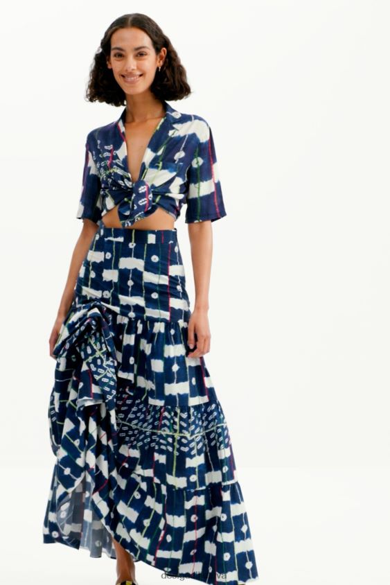 Desigual moterys stella jean kelių pozicijų ilgas sijonas apranga S606BV311