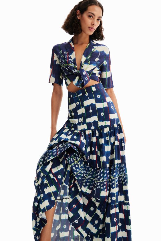 Desigual moterys stella jean kelių pozicijų ilgas sijonas apranga S606BV311