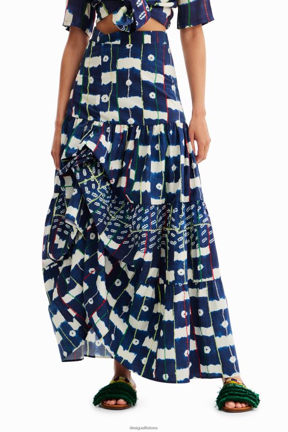 Desigual moterys stella jean kelių pozicijų ilgas sijonas apranga S606BV311