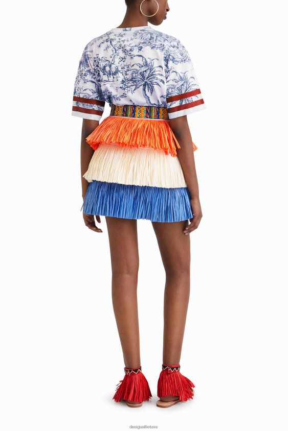 Desigual moterys stella jean mini sijonas su kutais apranga S606BV613