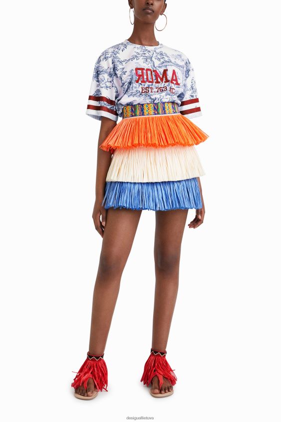Desigual moterys stella jean mini sijonas su kutais apranga S606BV613