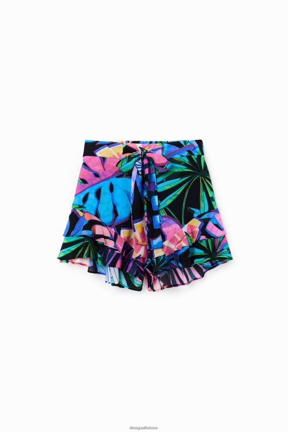 Desigual moterys tropiniai raukiniai šortai apranga S606BV380