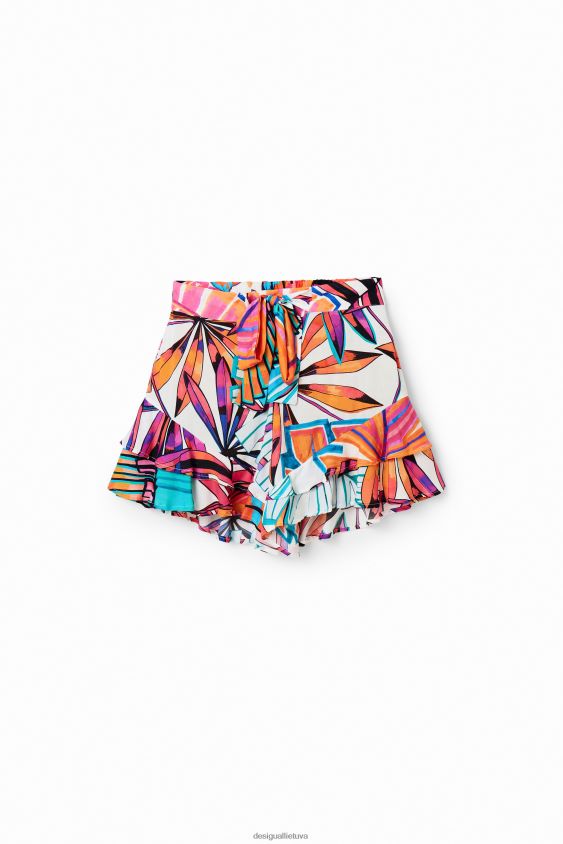 Desigual moterys tropiniai raukiniai šortai apranga S606BV502