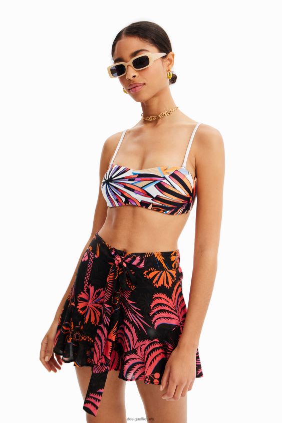 Desigual moterys tropiniai raukiniai šortai apranga S606BV546