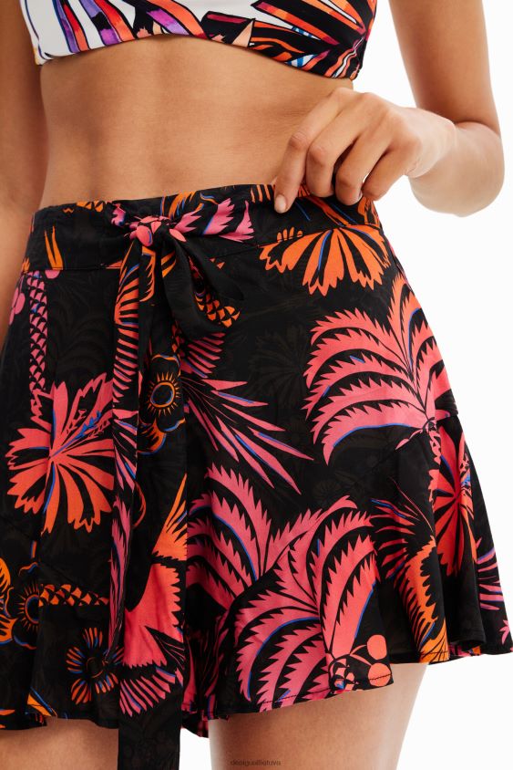 Desigual moterys tropiniai raukiniai šortai apranga S606BV546