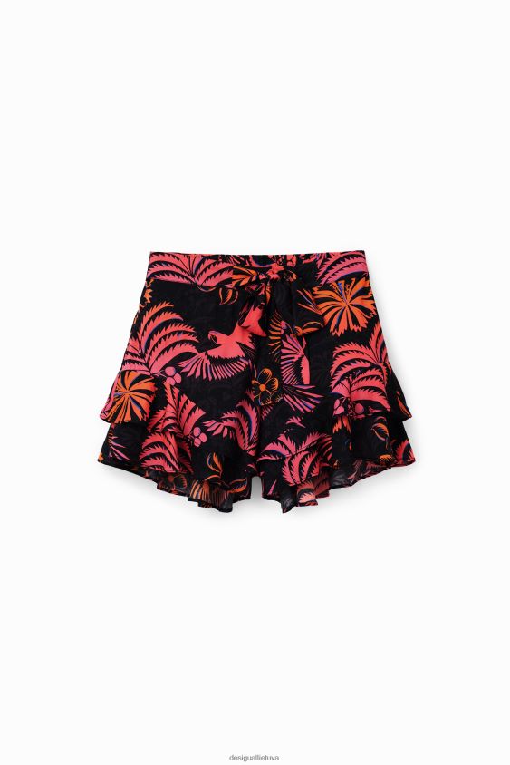 Desigual moterys tropiniai raukiniai šortai apranga S606BV546