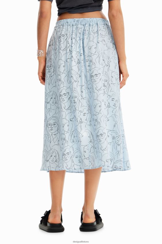 Desigual moterys veidus midi sijonas apranga S606BV269