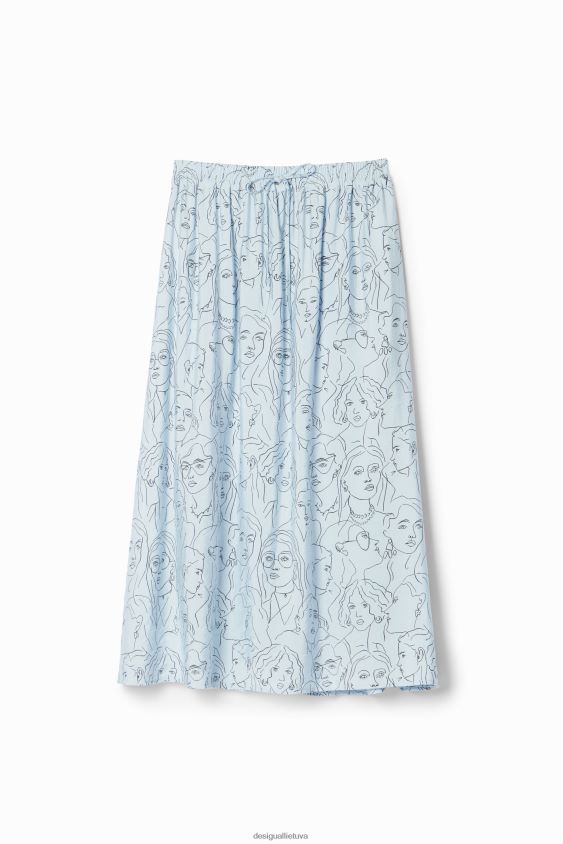 Desigual moterys veidus midi sijonas apranga S606BV269