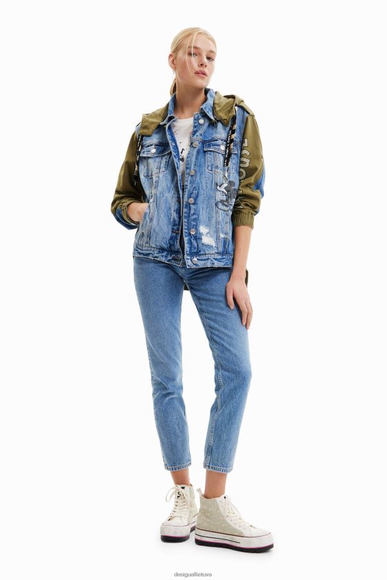 Desigual moterys Disney's mikio peliuko parko striukė apranga S606BV58