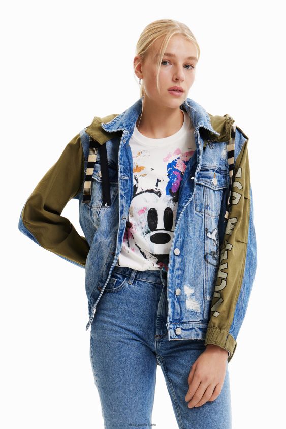 Desigual moterys Disney's mikio peliuko parko striukė apranga S606BV58