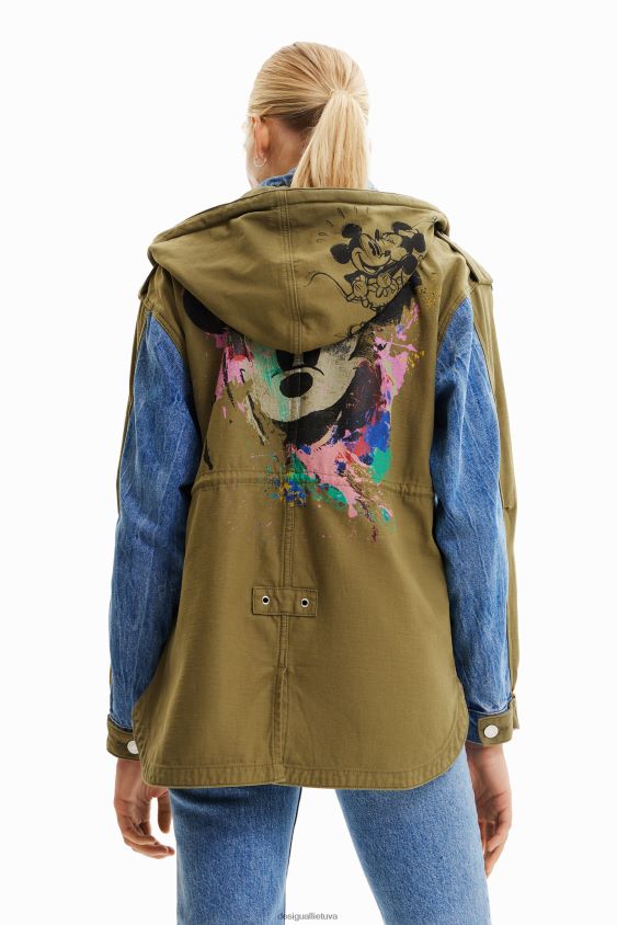 Desigual moterys Disney's mikio peliuko parko striukė apranga S606BV58