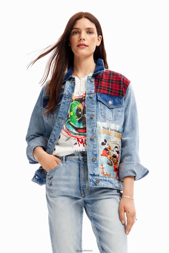 Desigual moterys Mikio peliuko džinsinis sunkvežimio striukė apranga S606BV159