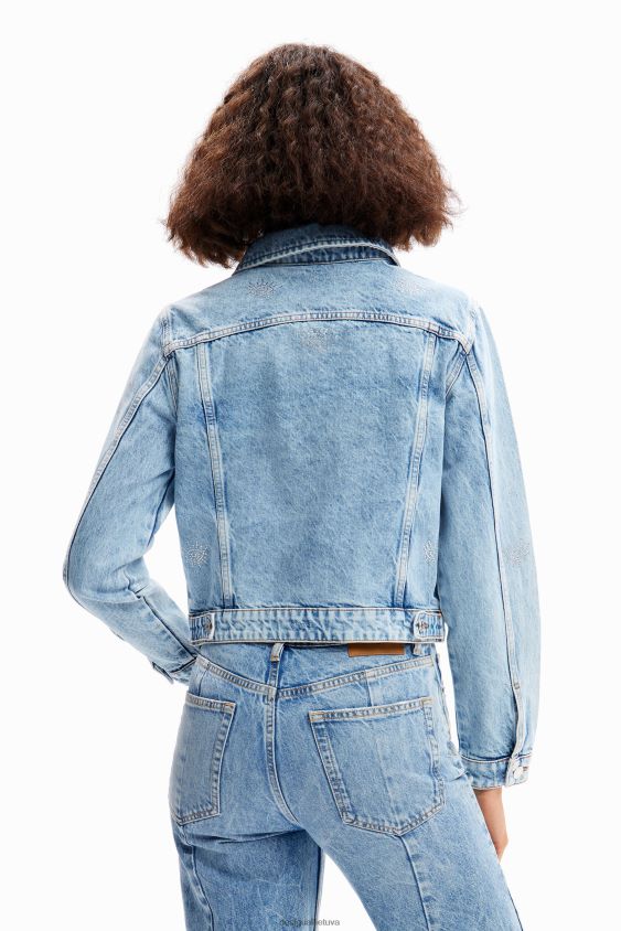 Desigual moterys akys džinsinio sunkvežimio striukė apranga S606BV427